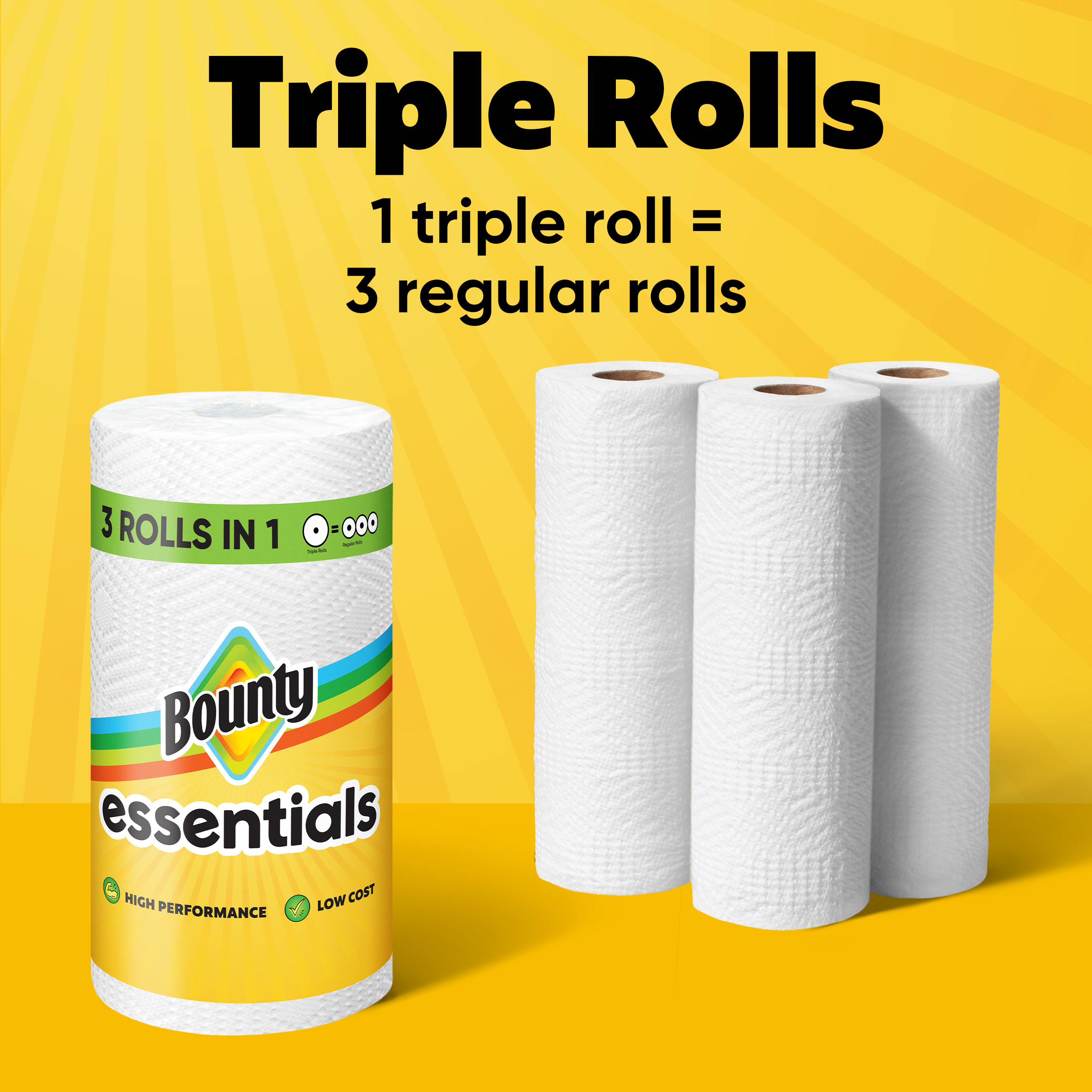 Bounty Essentials Select-A-Size Paper Towels, 6 Double Rolls photo 7