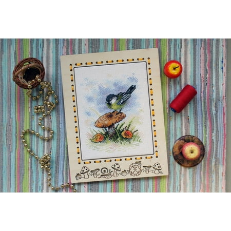 UPC: 4627128735094 | On the Mushroom Forest Edge SM-389 Counted Cross Stitch Kit