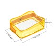 thumbnail image 2 of Uxcell 6.7"x2.4"x4.7" Clear Travel Toiletry Bags, Makeup Bags Cosmetic Pouch with Zipper Yellow, 2 of 5