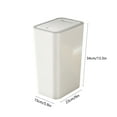 thumbnail image 4 of Kitchen Trash Can, Step-On Garbage Can with Lid, Tall Kitchen & Bathroom Trash Can, Small Office Waste Bin, White - Xuniizn, 4 of 7