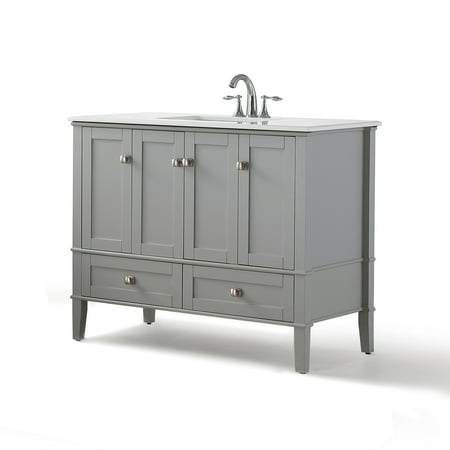 Brooklyn Max Chesapeake 42 Inch Contemporary Bath Vanity In Warm