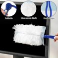thumbnail image 4 of Disposable Duster Kit 30-Pack with Short Handle - Dust Lock Technology Cleaning Brush, Blue/White Refills for Home, Furniture, Ceiling Fans & Car Interior, 4 of 7