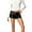 Black, variant on Daznico Bodycon Shorts High Glitter Sequins Stretchy Lifting Party Clubwear Summer Mini Short Pants,Mardi Gras Clothing,M