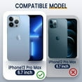 thumbnail image 3 of Estuche para iPhone 13 Pro Max con soporte y cubierta deslizante para cámara Levamdar CZDZ-HY222-5, 3 of 5