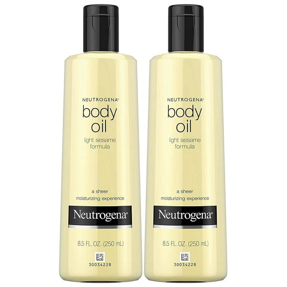 Neutrogena Body Oil Light Sesame Formula, Original, 8.5 oz (Pack of 2)