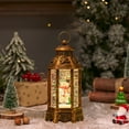 thumbnail image 4 of Christmas Snow Globe Lantern Christmas Decorations, Xmas Gifts Christmas Vintage Home Decor Indoor, Christmas Sparkling Lantern, Holiday Party Gift, 4 of 6