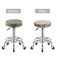 thumbnail image 3 of Uemuo Cute Rabbit Floral Pattern Round Bar Stool Seat Covers Washable Stool Cushion Slipcover Elastic Bar Chair Covers-12 inch, 3 of 7
