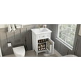 thumbnail image 5 of SogesHome 20-Inch Bathroom Vanity with Sink，Modern Freestanding Cabinet, Solid Wood Legs, Adjustable Shelf & Tilt-Out Drawer - White (Zinc Alloy Knobs), 5 of 8