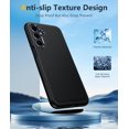 thumbnail image 3 of Funda de teléfono FNTCASE para Samsung Galaxy A16-5G a prueba de golpes, negra, 3 of 8