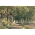 thumbnail image 2 of George Henry Smillie 14x11 Black Ornate Wood Framed Double Matted Museum Art Print Titled: Avenue Of&nbsp;Trees (1878), 2 of 5