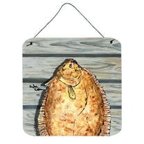 Carolines Treasures 8495DS66 Fish Flounder Wall or Door Hanging Prints 6HX6W multicolor