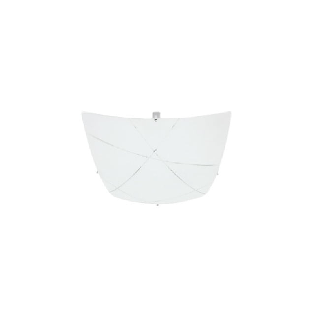 Luminario Plafón Techo Vidrio Mate Decorado 30CM Maxxi Maxxi MX-PF7003/CH/LED60