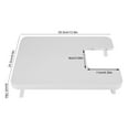 thumbnail image 6 of Ymiko Extension Table, 35.5*25.3*2cm/13.9*9.9*0.78inch Sewing Machine Table, Foldable Sewing Machine Extension Table For Beginners Tailor, 6 of 8