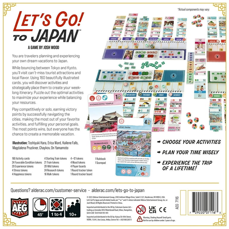 Let's Go! To Japan Strategy Card Game, 1-4 Players - Walmart.com