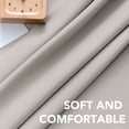 thumbnail image 5 of H.VERSAILTEX Blackout Thermal Insulated Window Curtains Bedroom Darkening Black out Drapes for Living Room Back Tab/Rod Pocket Draperies, 2 Panels, 42" x 84", Stone, 5 of 6