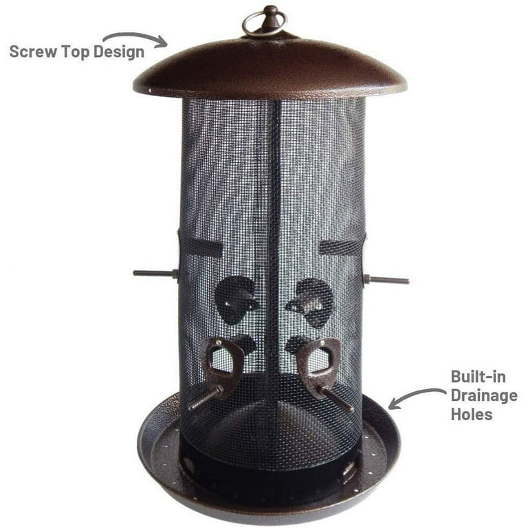 Stokes Select Wild Bird Giant Combo Screen Feeder, 6 Ports, 11-Lb capacity