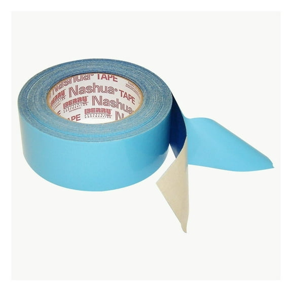 Nashua CleanDrape Double-Sided Abatement/Sheeting Tape: 2 in. x 60 ft. (Natural and Blue)