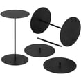 thumbnail image 5 of MyGift Black Round Metal Pedestal Cupcake/Dessert Stand/Modern Display Risers, Set of 3, 5 of 6