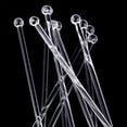 thumbnail image 4 of 10 Pcs Swizzle Sticks Colorful Beverage Stirrers 9" Drink Stirrer Acrylic Cocktail Stirrer Clear Shafts Cocktail Drink Stirrers for Bars Cafes Restaurants Home Use, 4 of 9