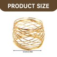 thumbnail image 3 of DJN Up to 70% Off Tableware Napkin Rings Metal Gold Round Napkin Rings Buckles For Table Decorations Wedding Dinner Iron Gold One Size, 3 of 9