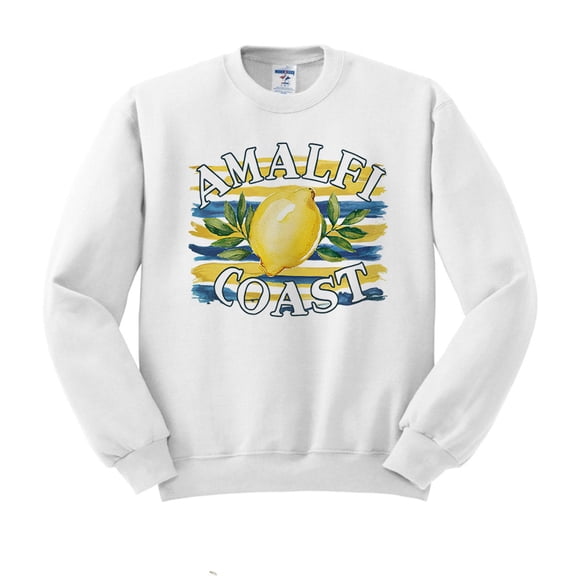 Amalfi Coast Sweatshirt Unisex Large White