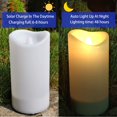 thumbnail image 2 of Candles ALL FORTUNE 2 en 1, recargable por USB, solar, para exteriores, 2 of 7