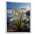 thumbnail image 2 of Designart "Beachside Snowdrop Scene" Snowdrops Floater Framed Canvas Wall Art, 2 of 5