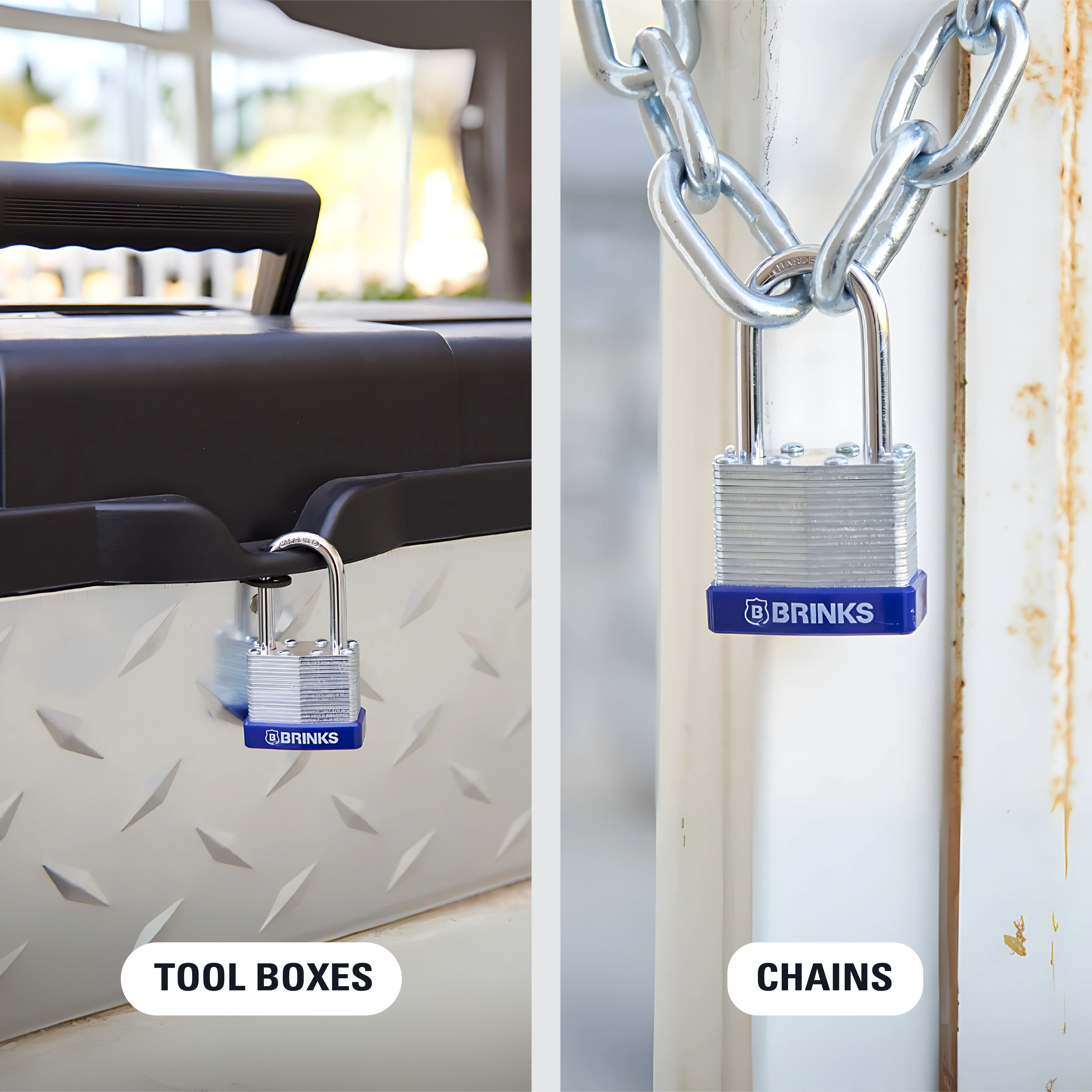 Brinks High-Security Laminated Steel Padlock, 40mm with 1-1/2in Shackle photo 5