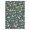 Blue, variant on Geetinfly 9 x 12 ft Polyester Beige Red Rectangular Hallway Bathroom Entryway Kitchen Office Foldable Leaves Printed Modern Washable Area Rug