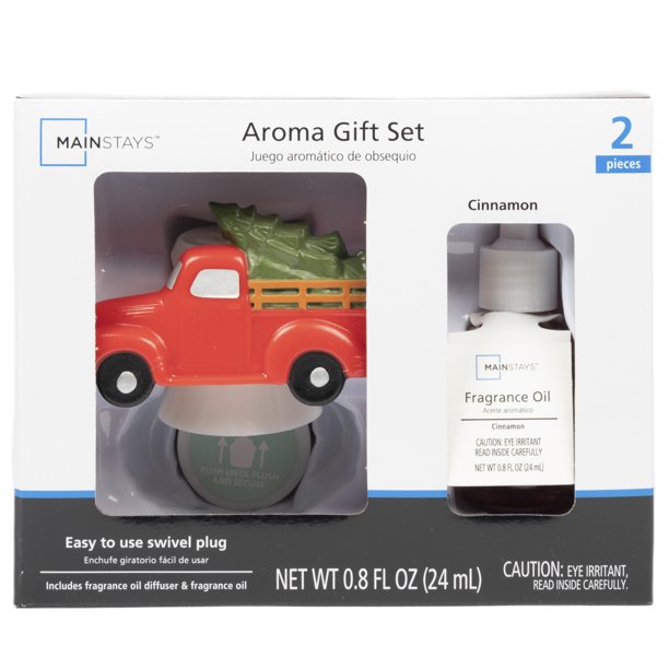 Mainstays Fragrance Oil plug in Diffuser Gift Set, Truck and Tree