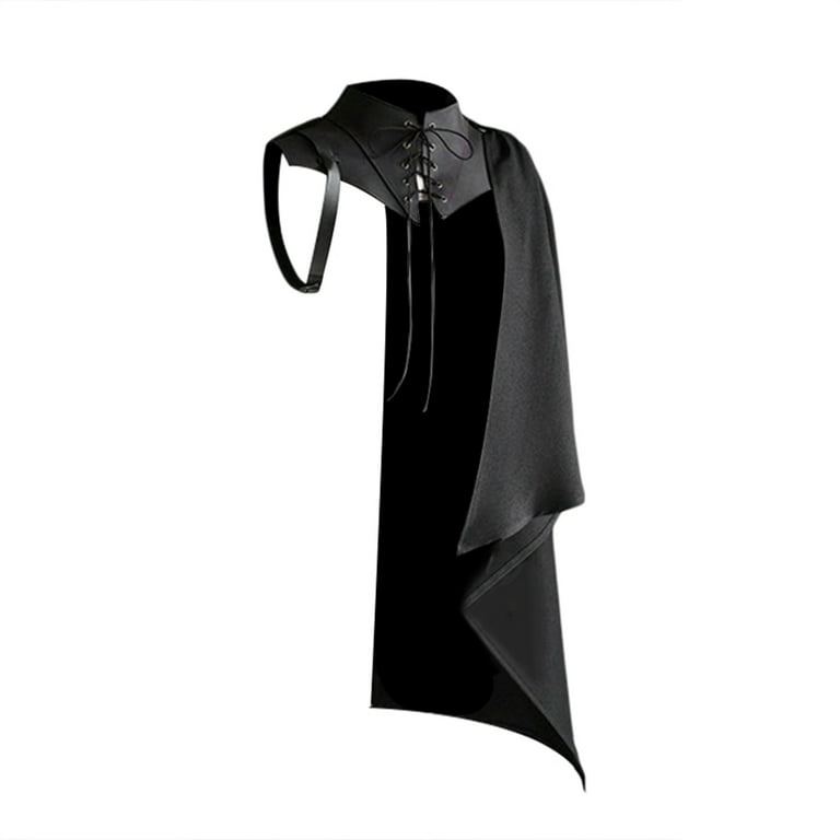 Medieval cloak with shoulder cape