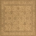 thumbnail image 1 of Ahgly Company Indoor Square Oriental Brown Traditional Area Rugs, 7' Square, 1 of 4