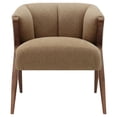 thumbnail image 3 of NPD Furniture Florence 20.5" Fabric Accent Chair in Havana Cream/Brown, 3 of 8