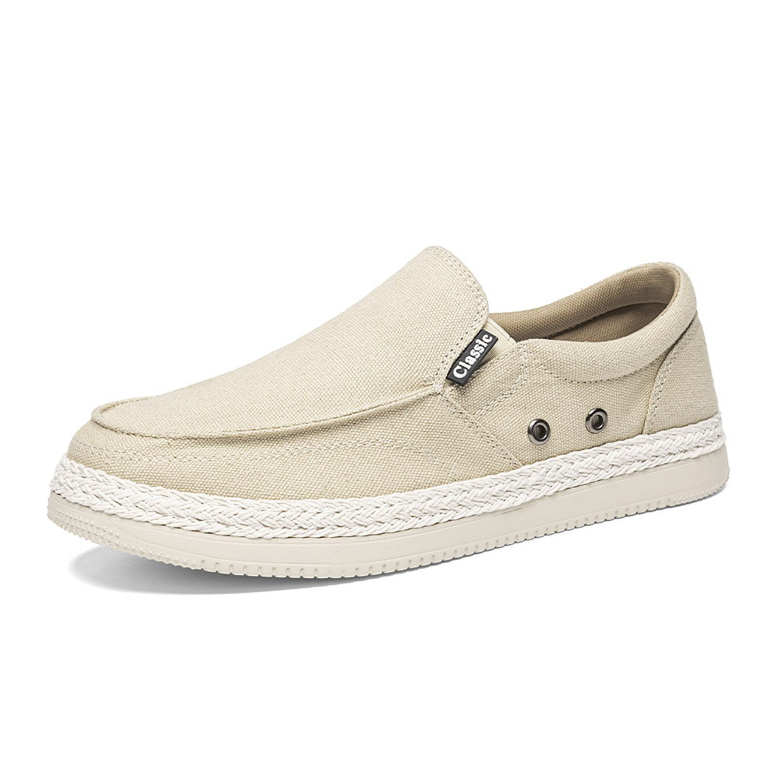 Chaussures En Toile Pour Homme - Mocassins Confortables Semelle Souple Antidérapantes Sans Lacets Printemps Été