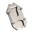thumbnail image 2 of Placa de soporte ampliadora de almohadilla de pata de cabra para motocicleta, base ampliada, fácil instalación, accesorios extensores para motocicleta Blanco plateado, 2 of 9