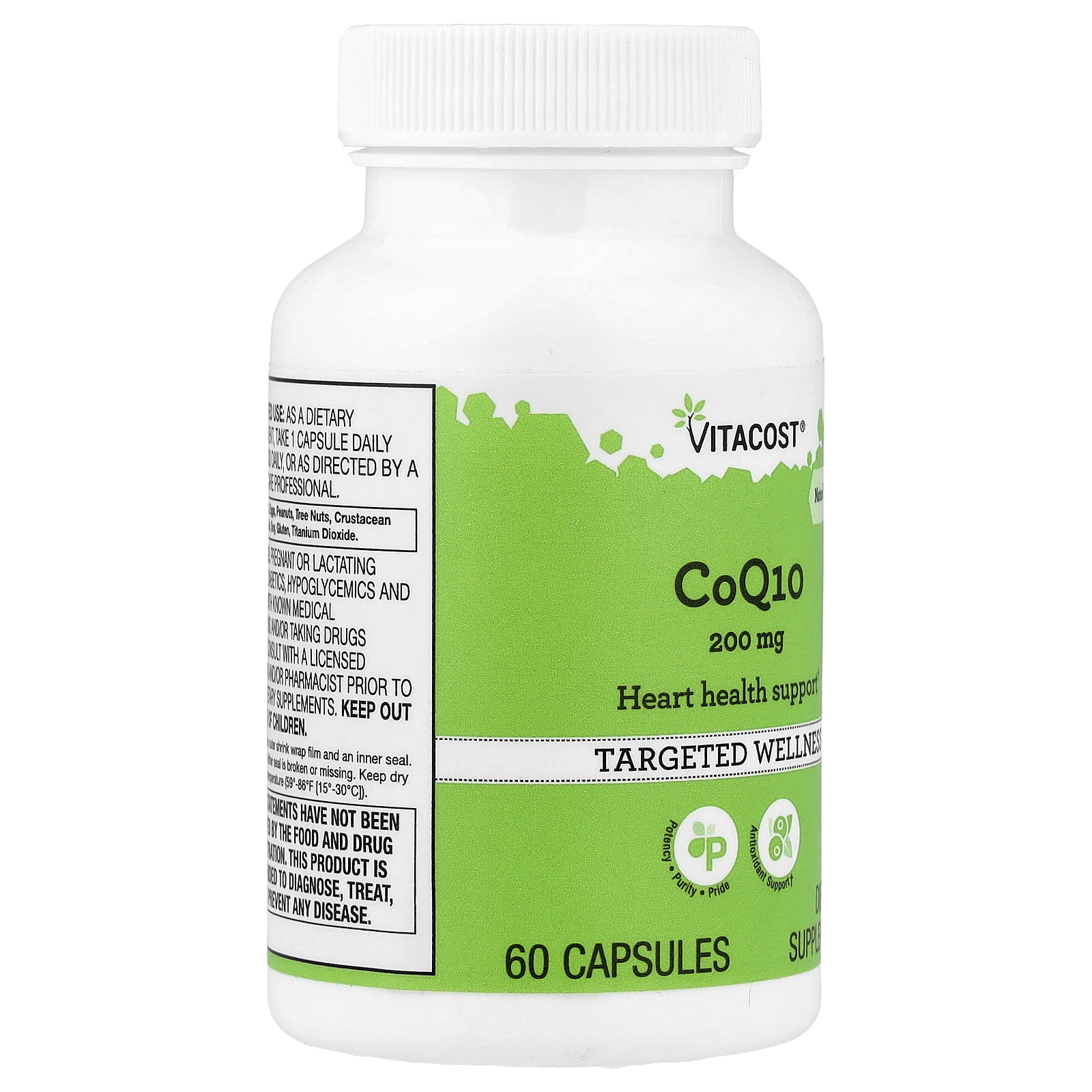 Vitacost CoQ10, 200 mg, 60 Capsules