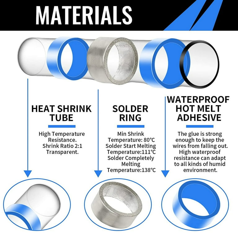 678pc Electrical Crimp Connectors, Terminals and Heat Shrink Tubing Set, Shop Today. Get it Tomorrow!