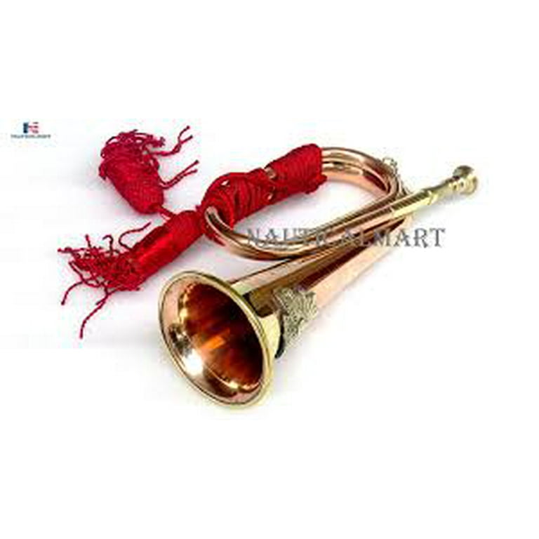 NauticalMart Trumpet Designed Brass Blowing Bugle horn 5 inch 