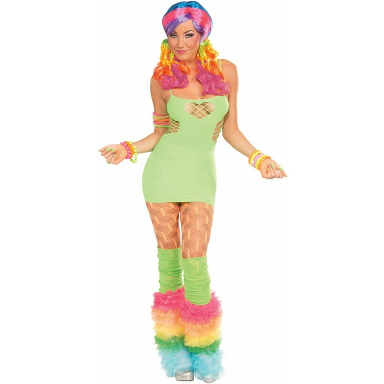 Neon fishnet dress hotsell