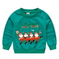 thumbnail image 3 of Esaierr Kids Baby Toddler Christmas Crewneck Sweatshirt Girls Boys Cartoon Printing Pullover 2-7Y Long Sleeve Bottoming Shirt Fall Winter Tops, 3 of 6