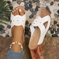 thumbnail image 6 of Wensltd Women Fashion Wedge Sandals Casual Versatile Solid Color Open Toe for Spring Summer Daily Wear Beach Vacation Sandals, 6 of 9