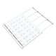 thumbnail image 4 of Estante de armario expandible, ahorro de espacio, sin perforaciones, fuerte capacidad de soporte, divisores de ropa para el hogar, 38-60cm/15,0-23,6 pulgadas, 4 of 14