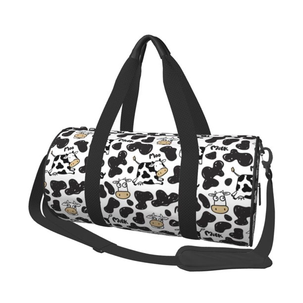 Easygdp Cow Bolsa de Viaje, Bolsa de Mano, Bolsa de Gimnasio, Bolsa de Equipaje para Viaje