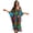 Colorful Dog Paw, variant on Xoenoiee Beach Starfish Seashell Print Kaftan Dresses for Women V Neck Summer Swimsuit Cover up Batwing Sleeve Caftan Maxi Beach Dresses Boho Moomoo Dresses
