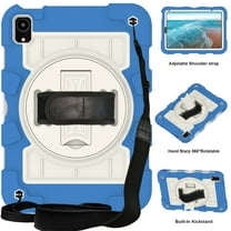 TECH CIRCLE for Apple iPad Mini (A17 Pro/A15) 7th/6th Generation Case 8.3-Inch (2024/2021 Release), Durable Shockproof Protective Back Cover Case with Kickstand /Hand Strap /Shoulder Strap, Blue
