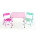 thumbnail image 2 of Little Nest 3 Piece Pink Table And Chair Set, 2 of 13
