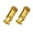 gold, variant on Granite-Design Juicy Nipples Presta Valve Core Tool Cap Set of 2, Orange