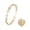 Golden AB rhinestones, variant on 2-in-1 Convertible Crystal Bracelet Ring, Rose Gold Plated-Adjustable diameter from 2cm to 7cm-Rose gold with white diamonds