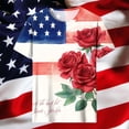 thumbnail image 5 of JTZGDY Womens Patriotic Shirts 4th of July American Flag Print Summer Short Sleeve Crewneck Graphic T-Shirts Trendy Holiday Oversized Tees Tops Multicolor#03 XXXL, 5 of 6