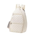 thumbnail image 4 of Mochila de pickleball, bolsa para raqueta de tenis, bolsa de gimnasio, mochila informal de neopreno versátil para acampar al libre, de Beige, 4 of 8